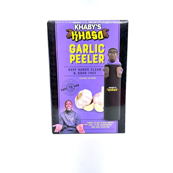Khaby’s Khasa Flexible Garlic Peeler Dishwasher Safe Khaby Lame New Nib - Picture 1 of 11